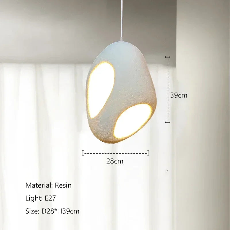 Hollow Out Design Wabi-sabi Led Restaurant Pendant Chandelier for Lving Dining Room Home Decor Bedside Suspension Lamp Fixtures