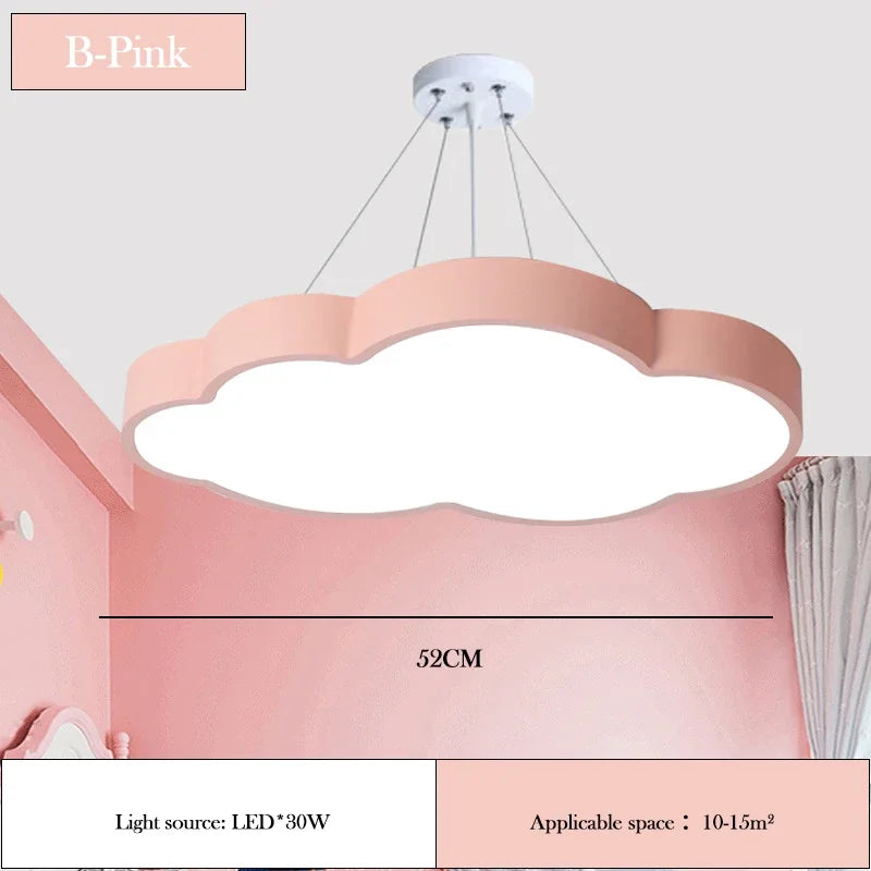 Italy Designer Cartoon Cloud Pendant Lamp Kindergarten Classroom Corridor Dance Room Chandelier Girls Boy Bedroom Decor Lighting