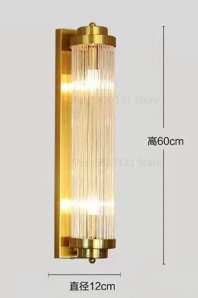Postmodern Crystal Wall Lamps Living Room Bedside Sconce Lights LED Home Decor Thin Waisted Glass Wall Light Fixture Luminaire