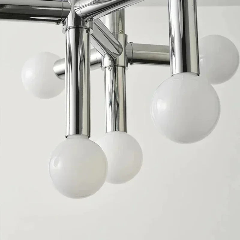 Italian Designer Stainless Steel Magic Bean LED Pendant Lamp Living Room Bedroom Restaurant Study Chandelier Art Decor Lighting
