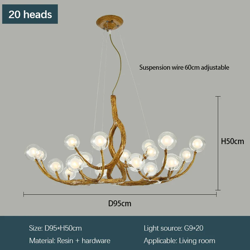 Modern Minimalist Tree Branch LED Chandelier Hotel Lobby Coffee Shop Clothing Store Restaurant Pendant Lamp Art Decor Lighting
