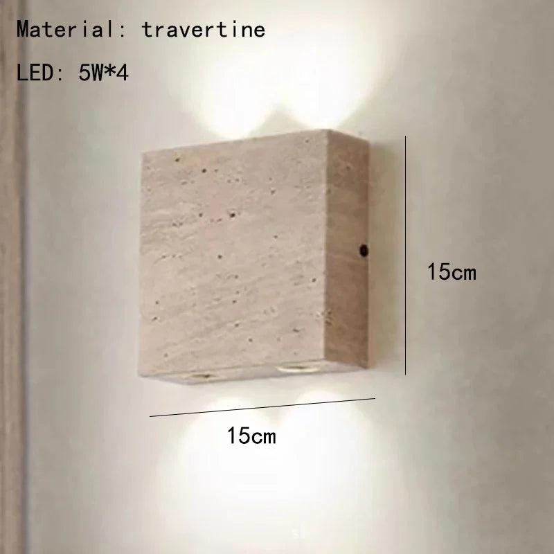 Modern Stone Wall Light – Minimalist Up & Down LED Wall Lamp