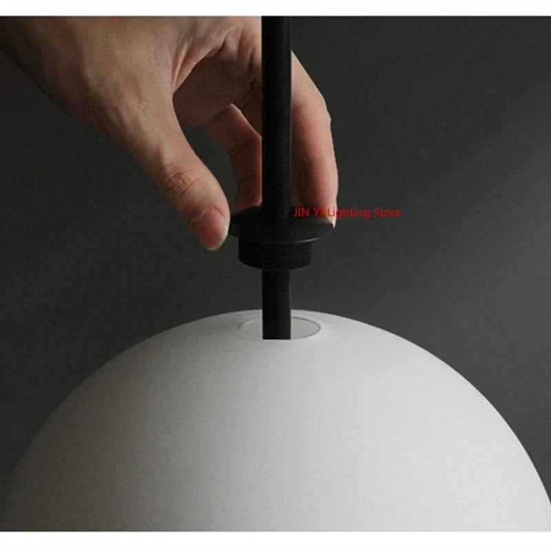 Modern Minimalist Hanging Ball Pendant Light – Multi Sphere Ceiling Lamp