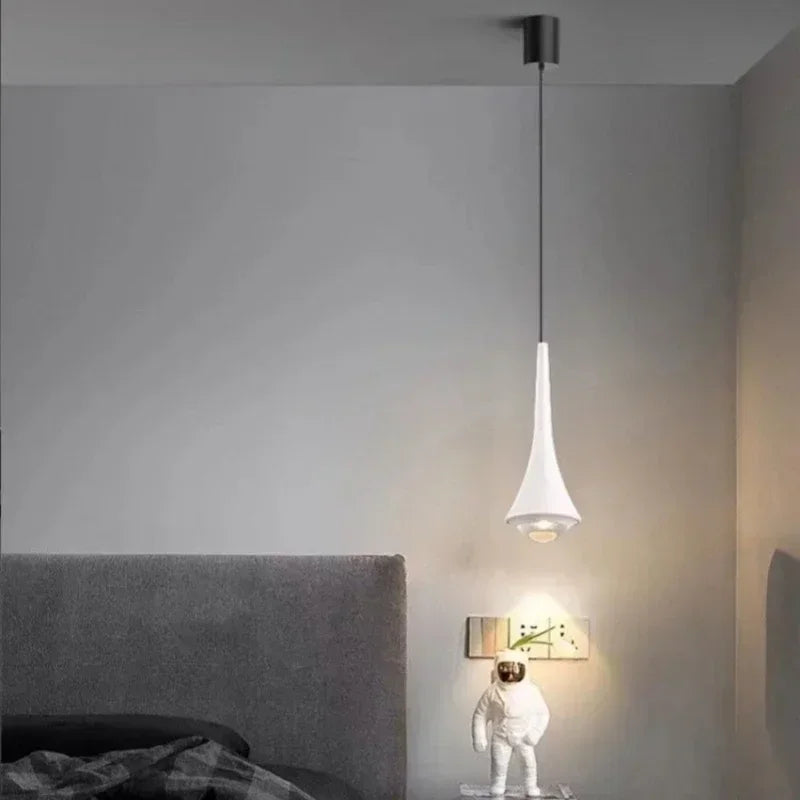 Nordic Luxury Cone Pendant Light – Modern Dimmable Kitchen & Dining Lamp
