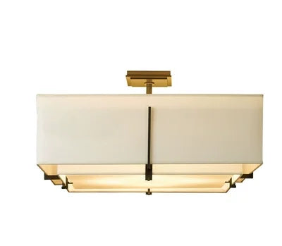 Wabi-Sabi Linen Pendant Light – Minimalist Farmhouse Fabric Chandelier