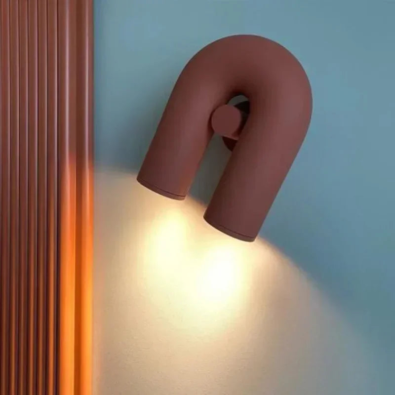 Modern U-Shaped LED Wall Lamp – Minimalist Italian Wall Sconce