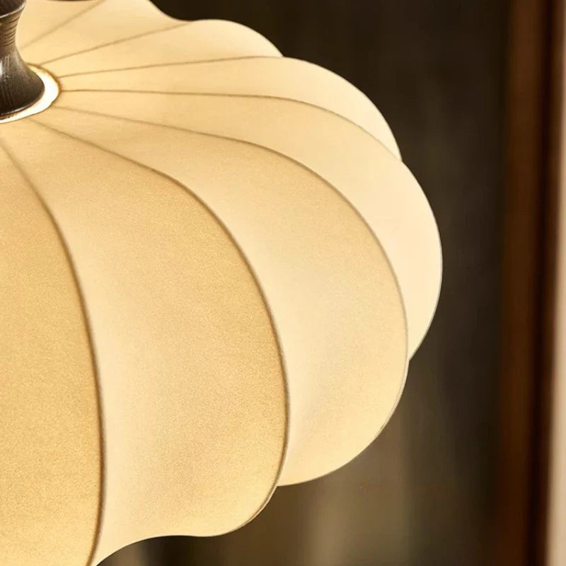 Japanese Style Fabric Pendant Light – Soft Lantern Ceiling Lamp