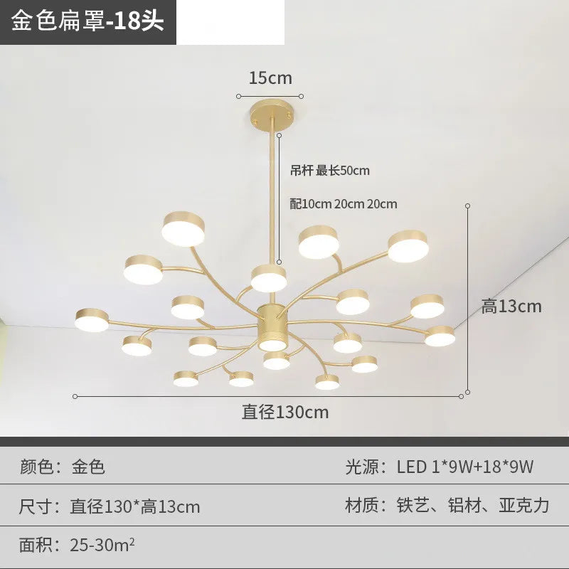 Modern Tree Branch LED Chandelier – Contemporary Ceiling Light Fixture