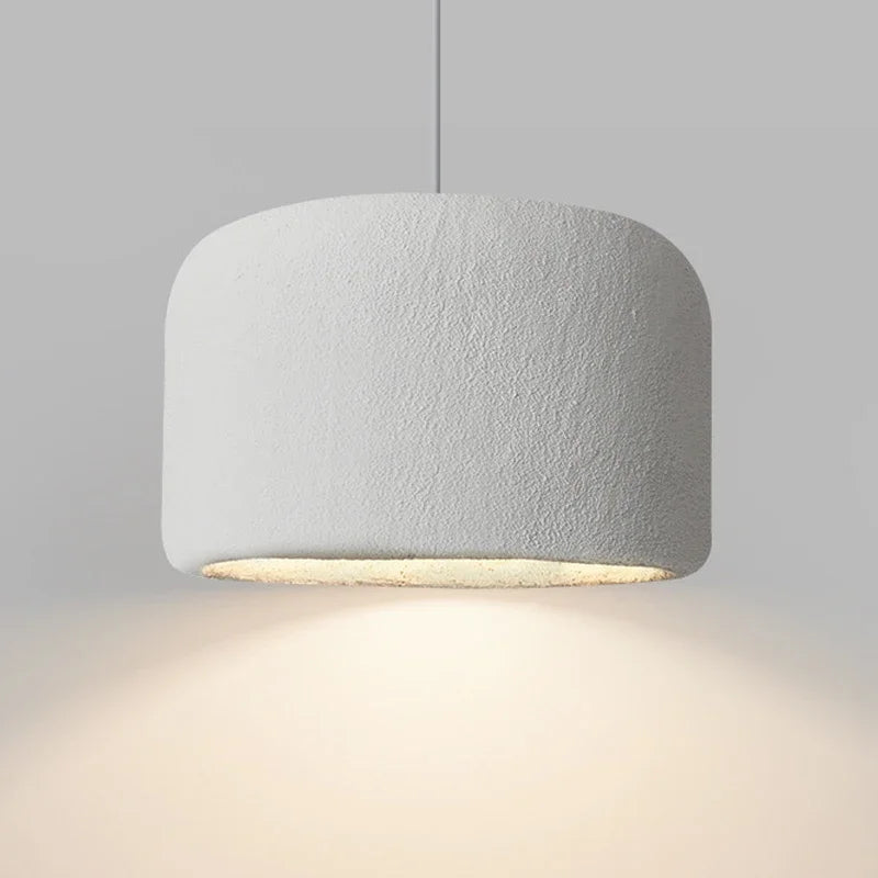 Wabi-Sabi Pendant Light with Textured Shade – Modern Ceiling Light