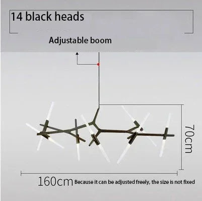 Nordic Satellite Chandelier – Modern Branch LED Ceiling Light Fixture
