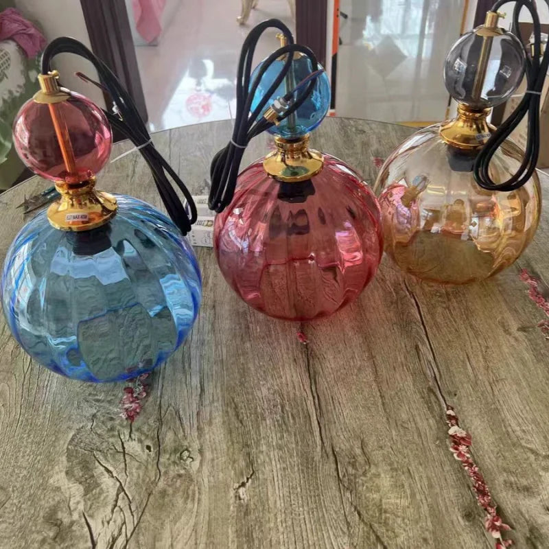 Danish Colorful Glass Pendant Light – Modern Decorative Hanging Lamp