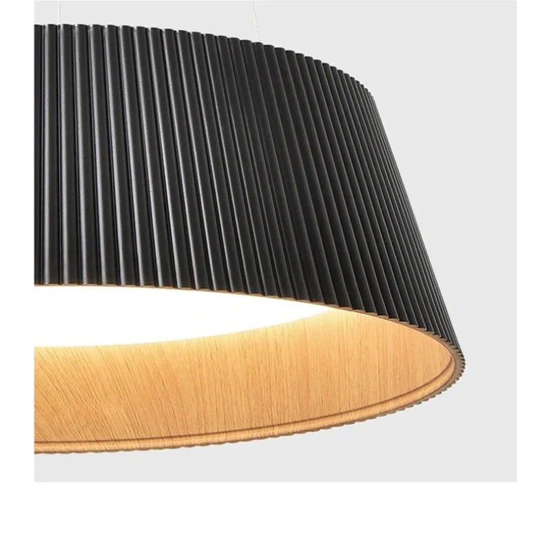 Modern Wood Grain LED Ceiling Light – Nordic Flush Mount Lamp for Bedroom & Dining Room