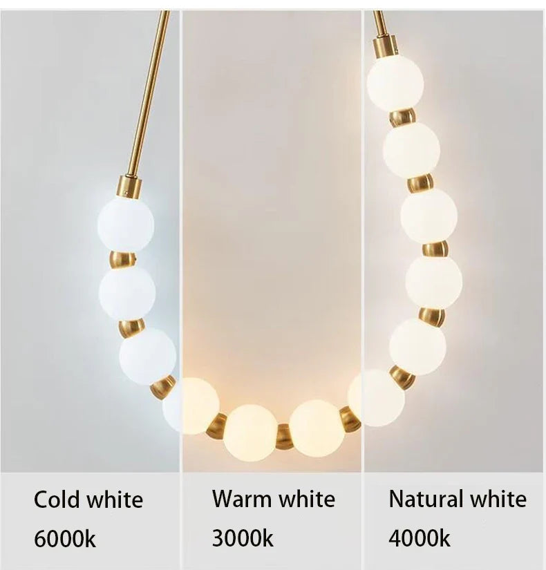 Modern Globe Bead Wall Light – Nordic Statement Design