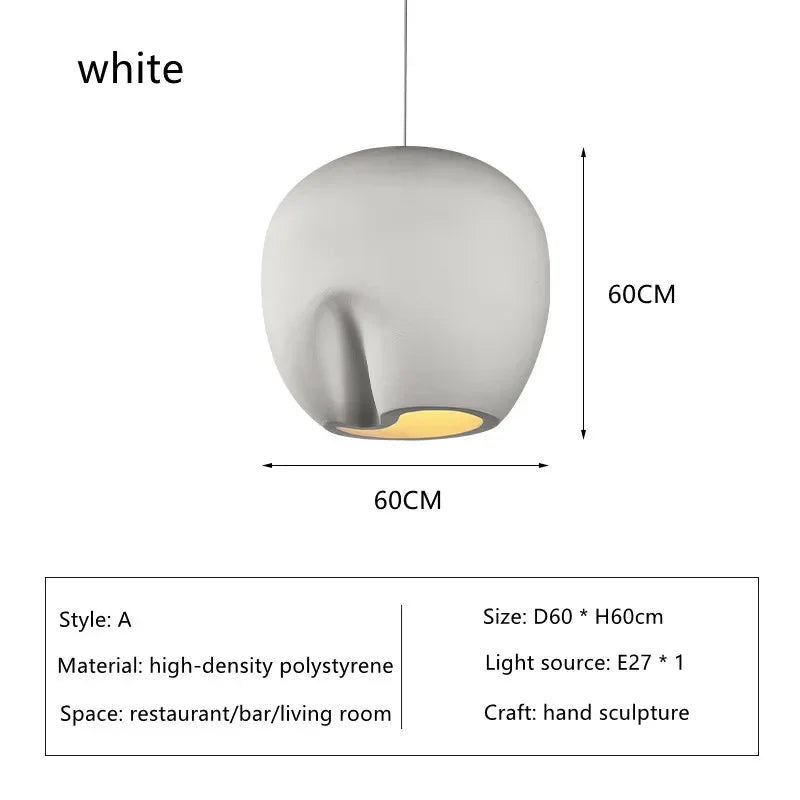 New Look Wabi-Sabi Art Pendant Lamp Lustre Restaurant Chandelier Homestay Decor Bedroom Loft Suspension Ceiling Light Fixture