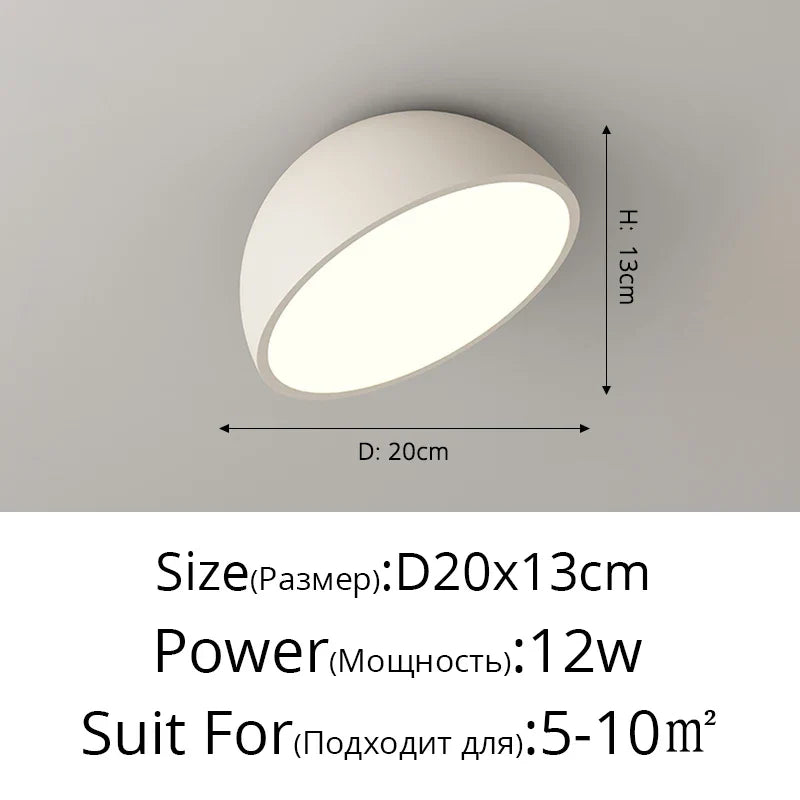 Walnut LED Ceiling Light Retro Full Spectrum Eye Protection Bedroom Lamp Entrance Foyer Corridor Lighting Fixture New Chandelier