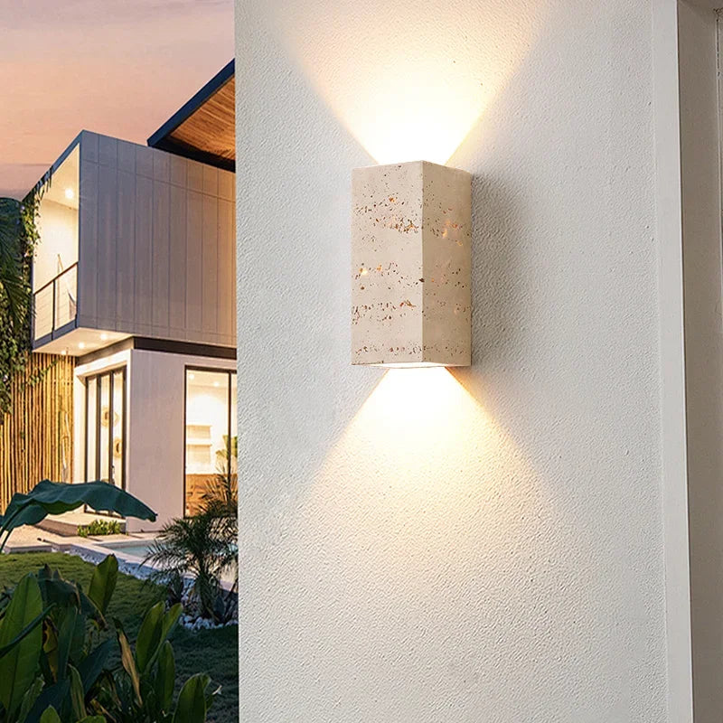 Wabi Sabi Natural Stone Wall Light for Living Room Bedroom Stairs Corridor Indoor Art Decoration Wall Lamp Home Bedside Sconces