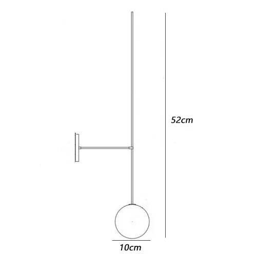 Modern Globe Wall Light – Minimalist Glass Wall Lamp