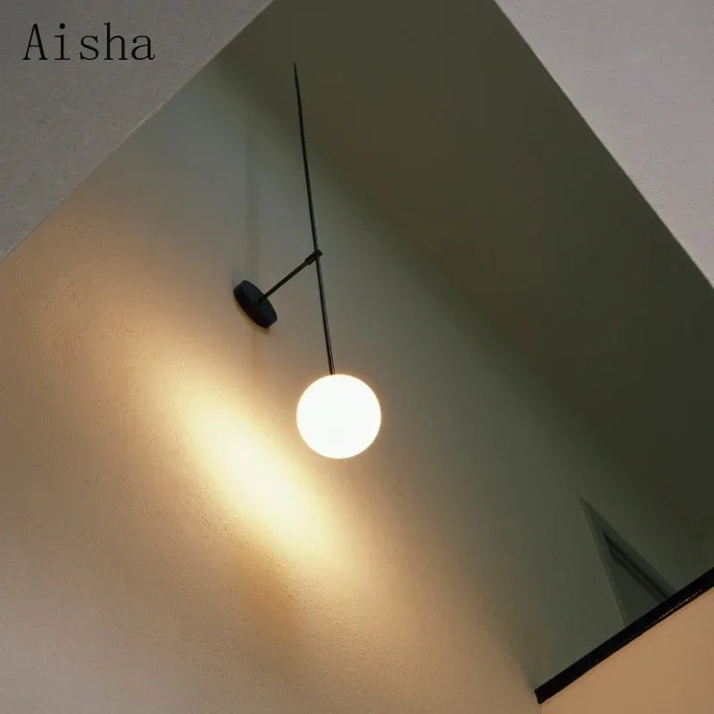 Modern Globe Wall Light – Minimalist Glass Wall Lamp