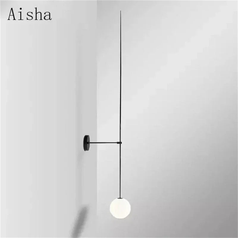 Modern Globe Wall Light – Minimalist Glass Wall Lamp