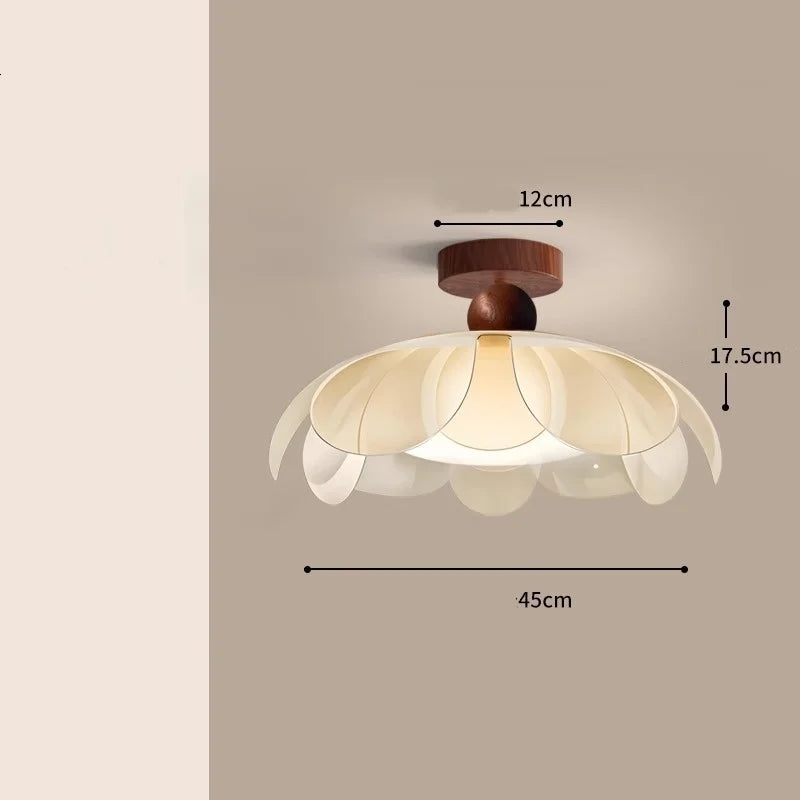 French Flower Acrylic LED Pendant Lamp – Modern Petal Ceiling Light