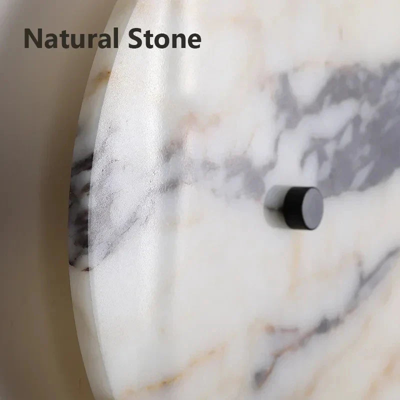 High-end Luxury Marble Led Wall Lamp For Living Room, Bedroom, Bedside, Clock Wall Lamp, Room Decoration Atmosphere Wall Lamp