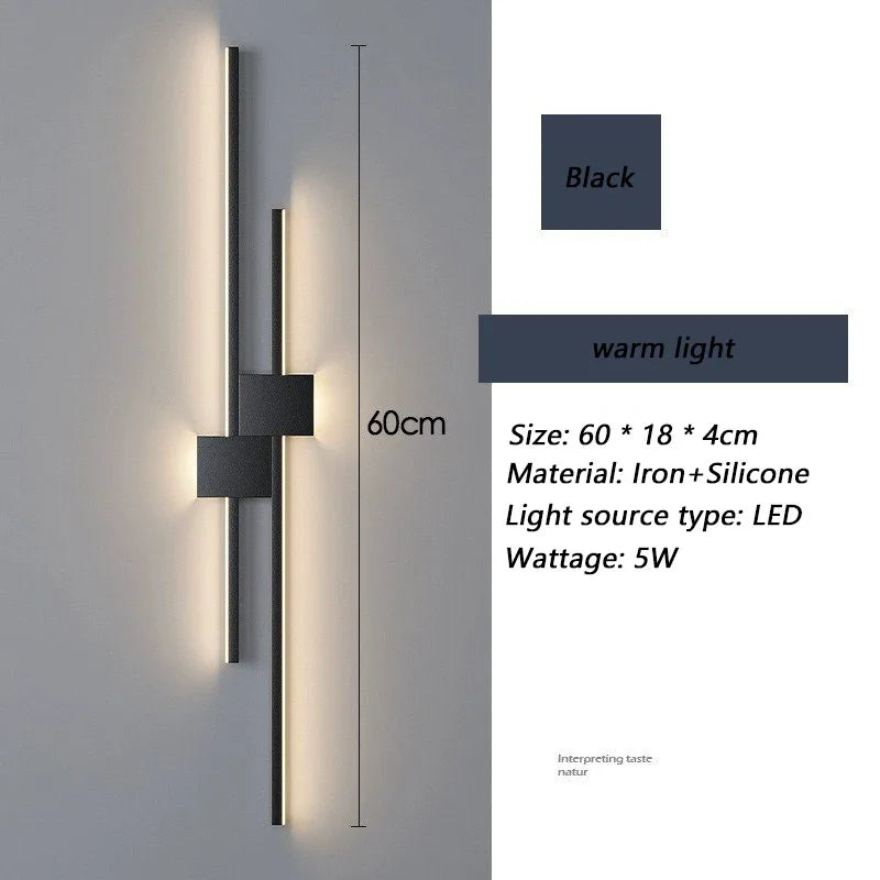 Modern Vertical LED Wall Light – Minimalist Linear Wall Sconce