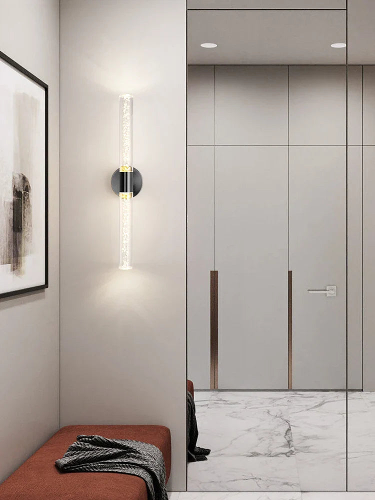 Modern Crystal LED Wall Light – Luxury Bubble Effect