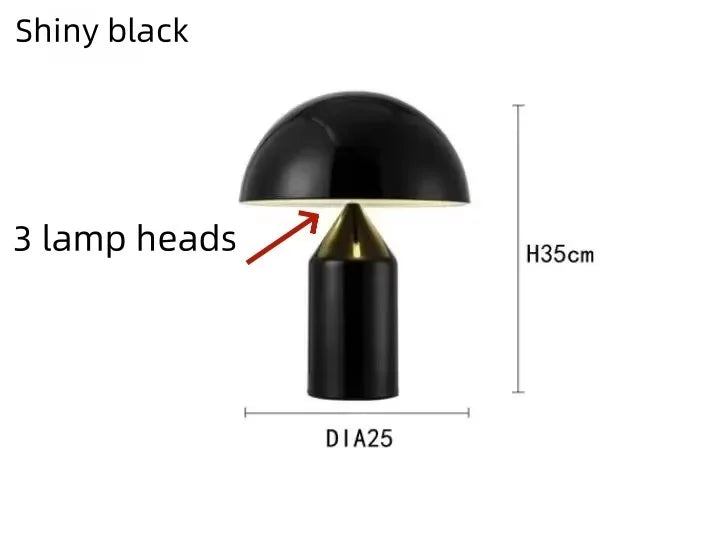Nordic Creative Mushroom LED Desk Lamp Eye Protection Living Room Study Hotel Bedroom Bedlight Art Light Interior Decor Lighting