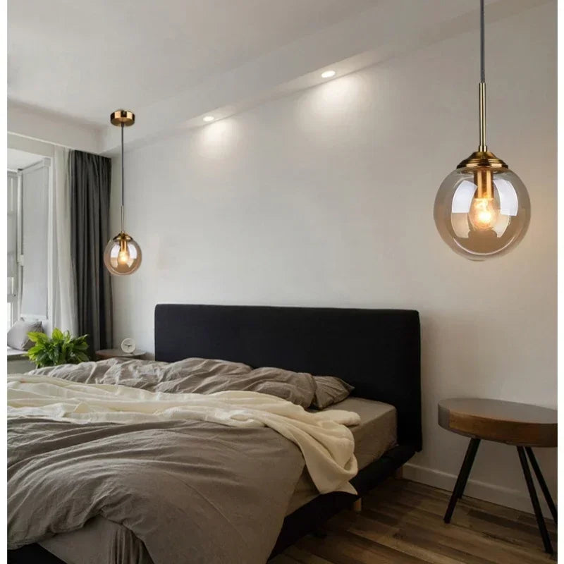 Modern 3-Light Glass Pendant Lamp – Adjustable Kitchen Island Hanging Light (E27)
