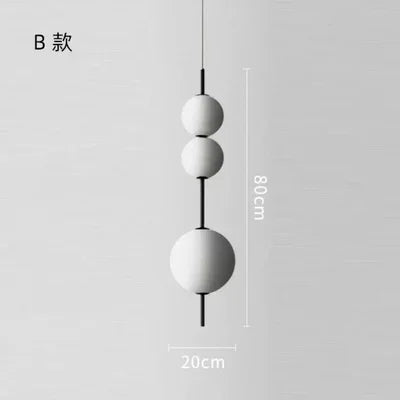 Modern Minimalist Hanging Ball Pendant Light – Multi Sphere Ceiling Lamp