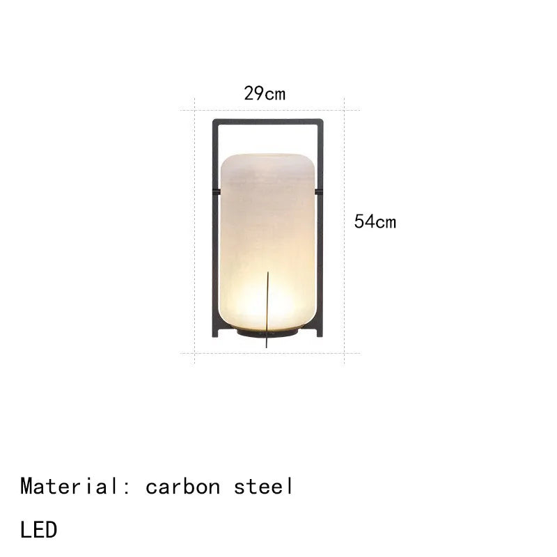 Modern Outdoor Lantern Floor Lamp – Minimalist Garden LED Light