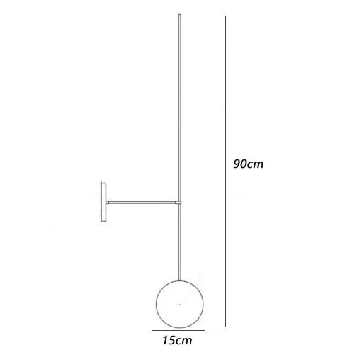 Modern Globe Wall Light – Minimalist Glass Wall Lamp
