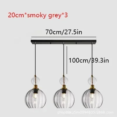 Danish Colorful Glass Pendant Light – Modern Decorative Hanging Lamp