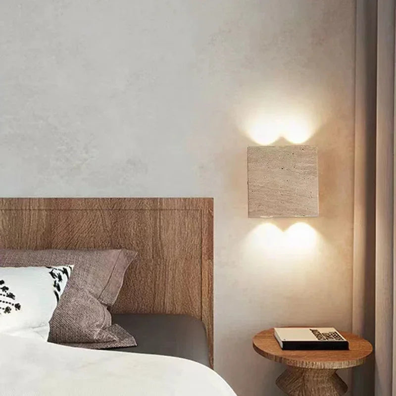 Modern Stone Wall Light – Minimalist Up & Down LED Wall Lamp