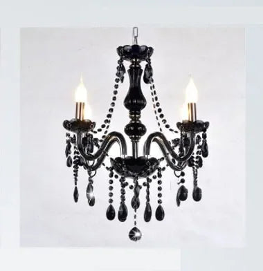 Modern K9 crystal chandeliers ceiling lights Black gray lustre crystal Living dinning room light ceiling indoor home furniture