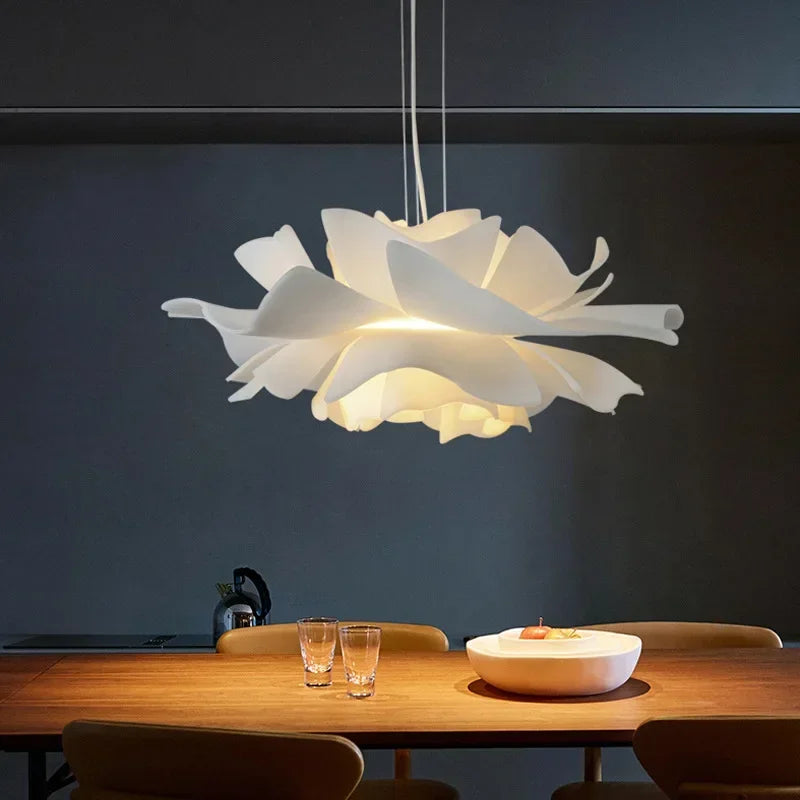 Creative Acrylic Flower designer Chandelier Living Room Restaurant Coffee Table Bar LED Pendant Lamps Indoor Lighting Decoration
