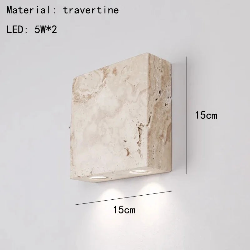 Modern Stone Wall Light – Minimalist Up & Down LED Wall Lamp