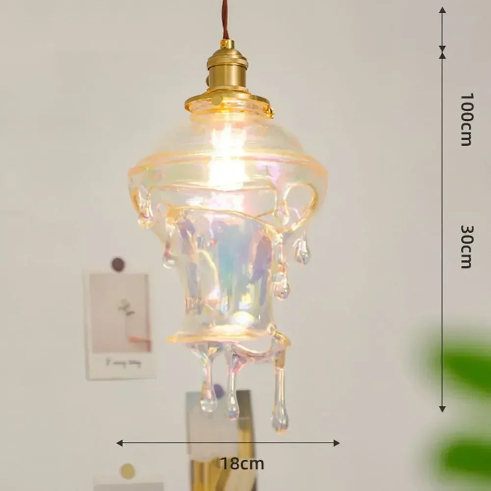 Modern Creative Melting Candle Droplets LED Pendant Lamp Living Room Restaurant Bar Bedroom Designer Chandelier Art Decor Light