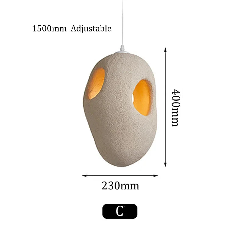 Wabi Sabi Porous Pendant Light – Contemporary Organic Hanging Lamp