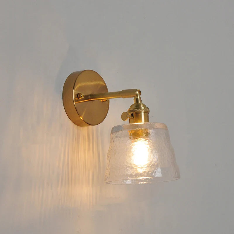 Lampada da muro di vetro riprodotta in forma diurna lampada da muro di vetro per la testa di un letto moderno nordico lampada da