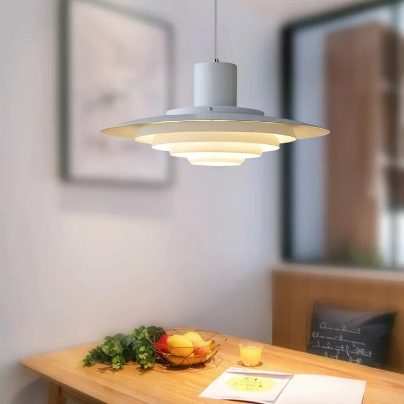 Nordic Minimalist Aluminum LED Pendant Lamp Bar Counter Dining Room Bedroom Kitchen Designe Creative Chandelier Home Decor Light