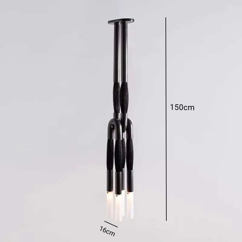 Horsehair solid brass wall sconce 76cm