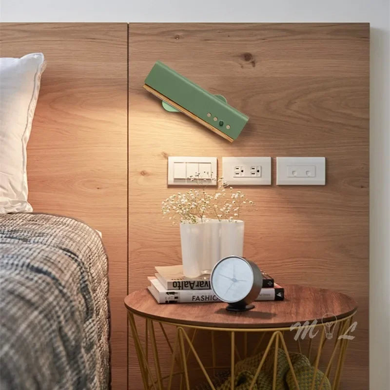 Minimalist Rotatable Wall Lamp Sconces Simple Lamps Loft Living Room Art Deco Beside Lamp LED Wall Light Fixtures Mirror Lights