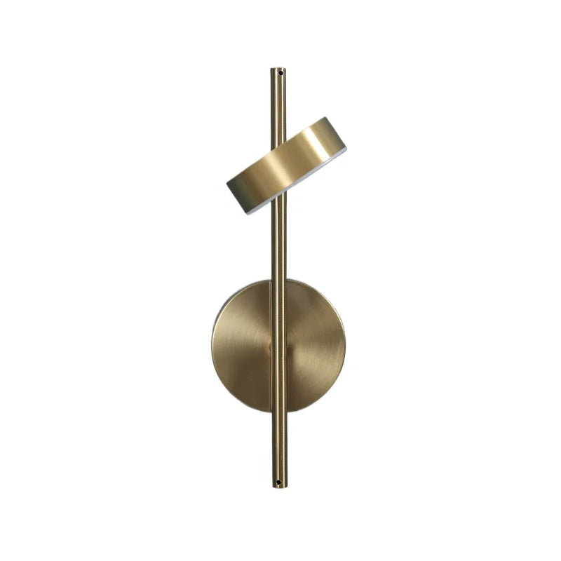 Nordic Simple Wall Lamp LED Rotation Adjustable Metal Wall Lights Bedroom Living Room Aisle Study Reading Gold Black Wall Lamps