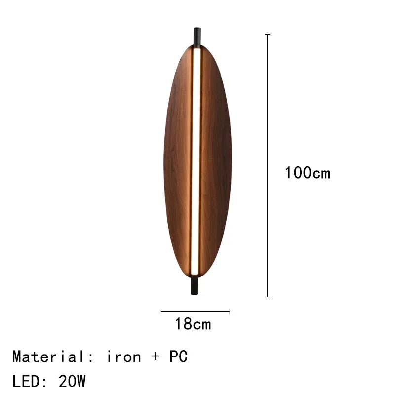 Modern Oval LED Wall Light – Sculptural Ambient Sconce