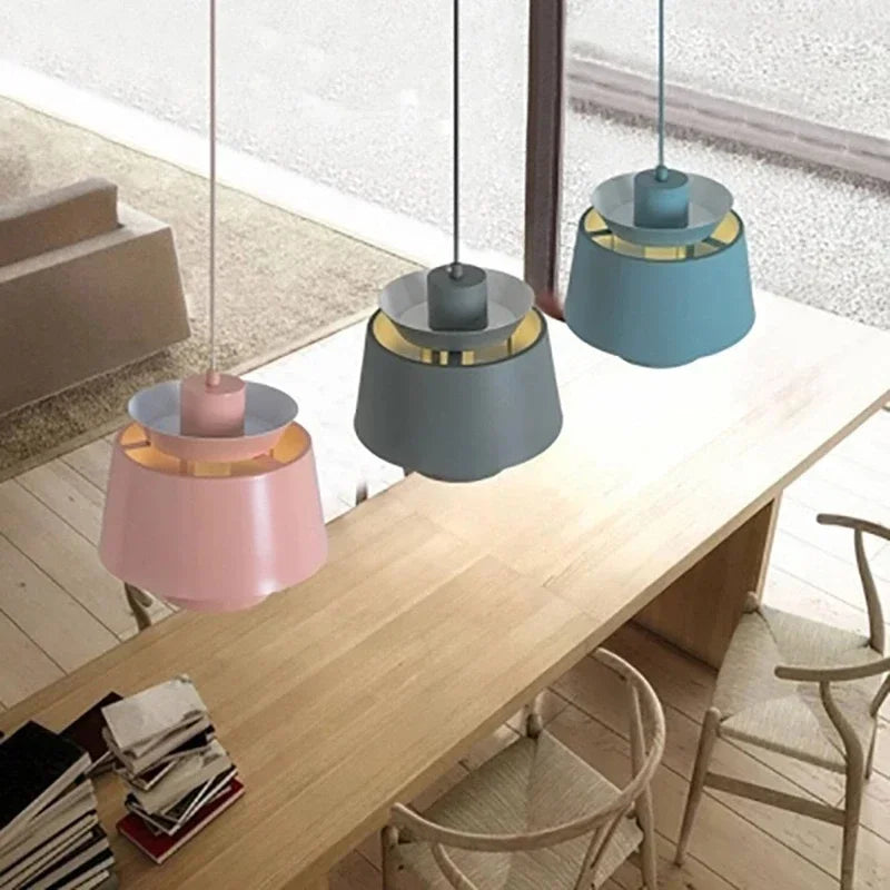 Macaron Nordic Pendant Light – Modern Minimalist Hanging Lamp