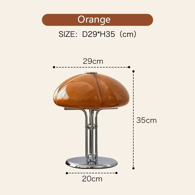 Nordic Creative Pumpkin LED Desk Lamp Bedroom Bedhead Study Middle Bauhaus Retro Luxury Designer Living Room Atmosphere Light