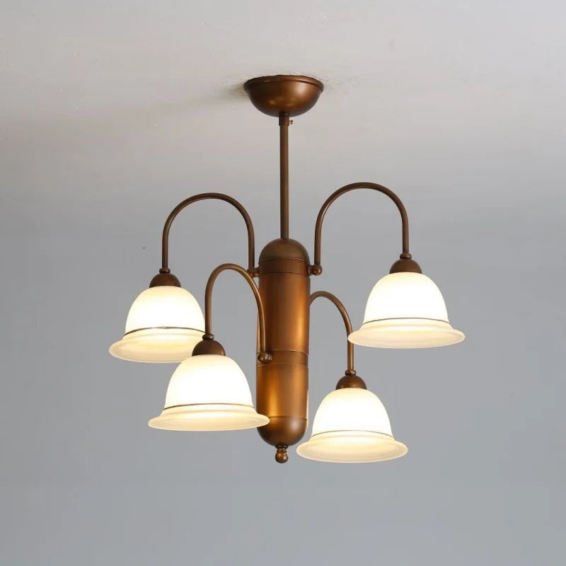 Nordic Creative Retro LED Chandelier Living Room Restaurant Bedroom Kitchen Hotel Glass Art Pendant Lamp Home Decor Lighting