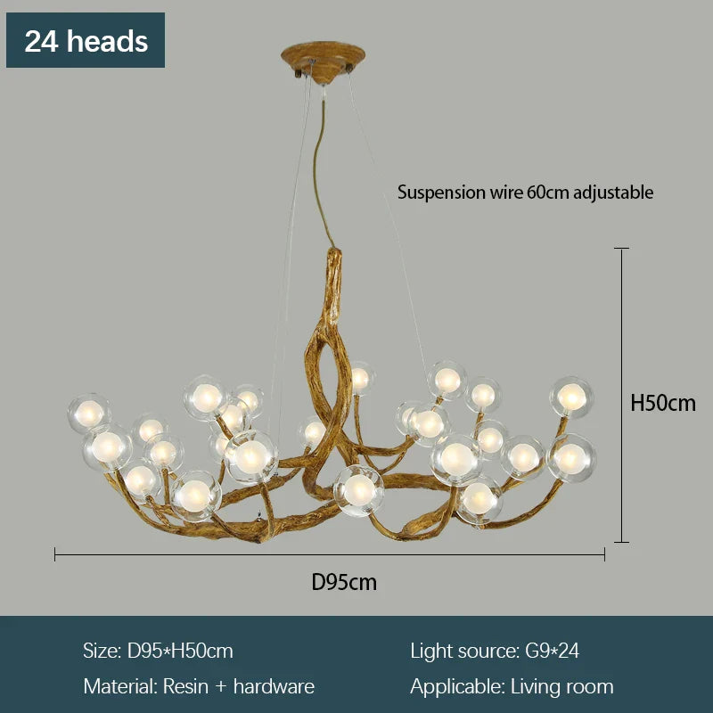 Modern Minimalist Tree Branch LED Chandelier Hotel Lobby Coffee Shop Clothing Store Restaurant Pendant Lamp Art Decor Lighting
