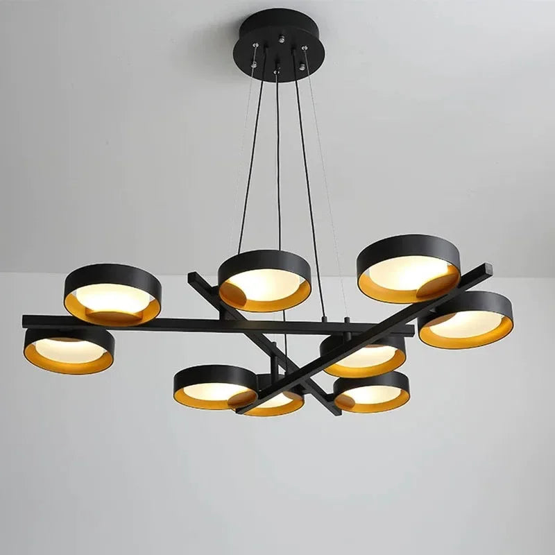 Modern Metal Acrylic Lustre Led Chandelier for dining table Living Room Decor Wall Lamp House Appliance Lighting lustre